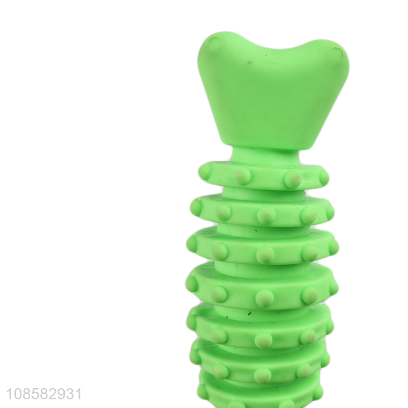 Latest design green pets chew teething toys for sale