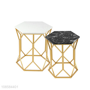 Popular products metal leg table marble coffee table