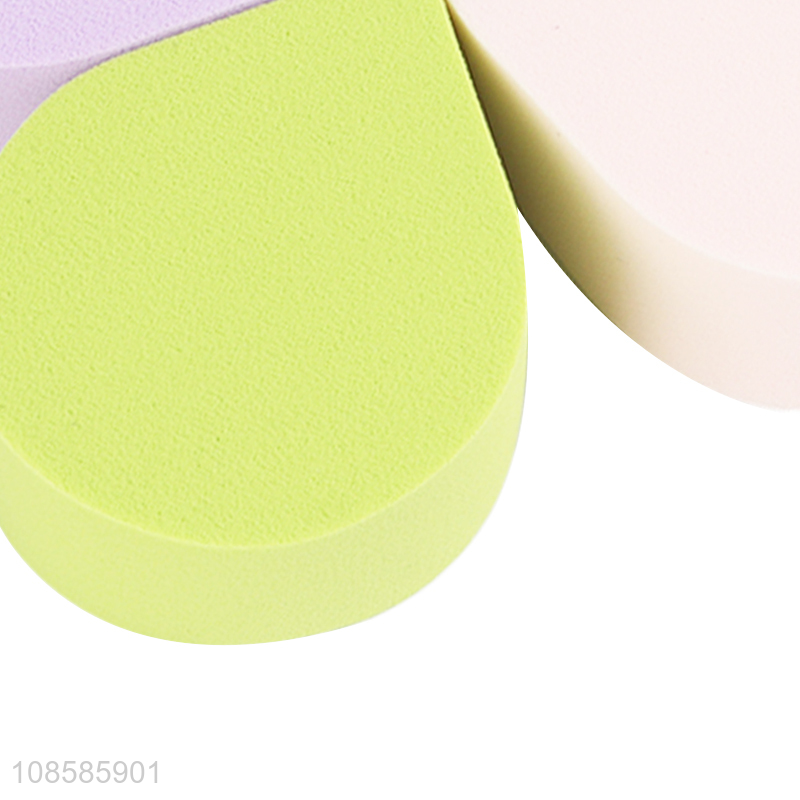 Popular products multicolor cosmetic puff makeup sponge for sale