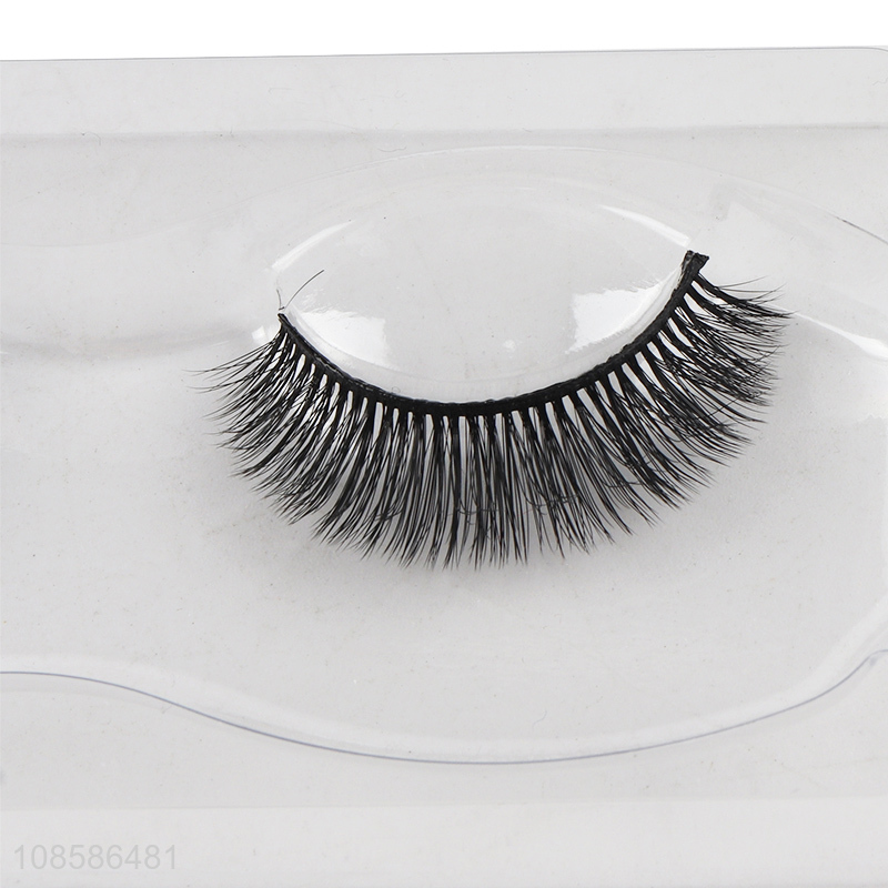 Factory supply 1 pair 6D fluffy eyelashes short false lashes packs