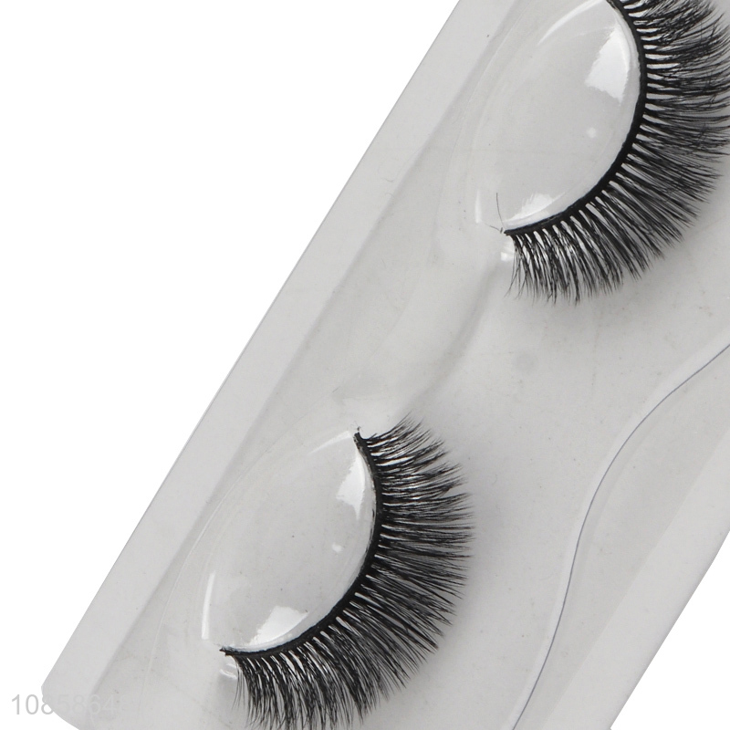 Factory supply 1 pair 6D fluffy eyelashes short false lashes packs