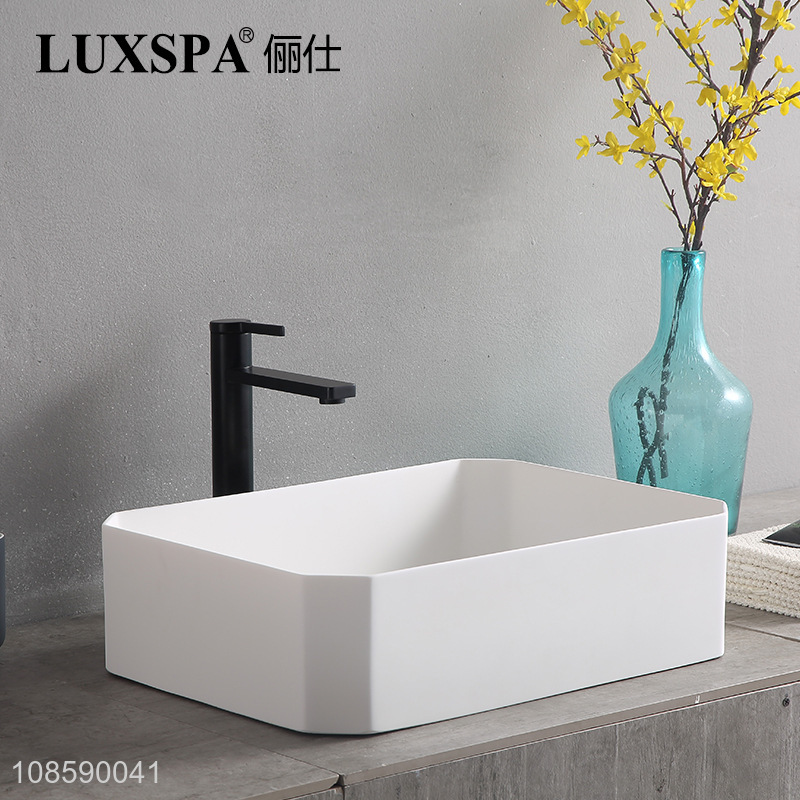Wholesale bathroom sink artificial stone sink countertop basin