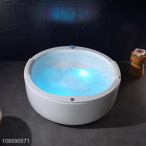 Best quality freestanding acrylic bathtub intelligent massage tub