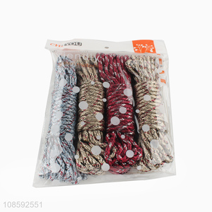 Good quality 4 piece heavy duty braided nylon <em>clothesline</em> for outdoor