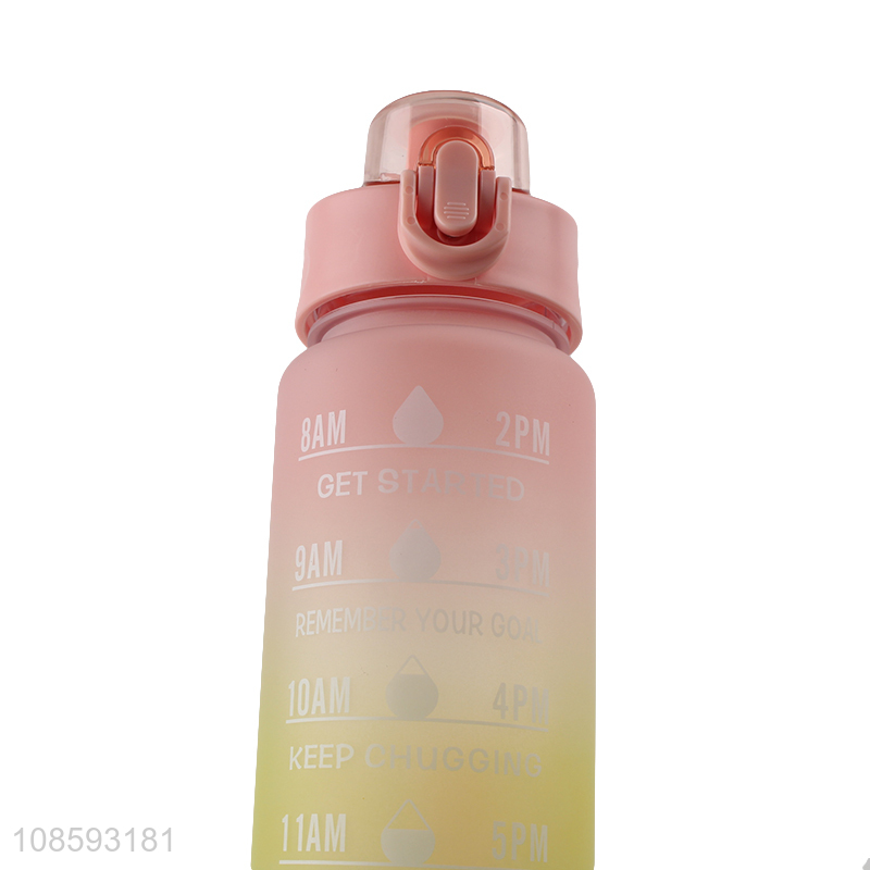 High quality colourful water bottle water cup with handle