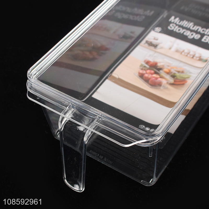 Yiwu factory multifunctional refrigerator storage box with lid