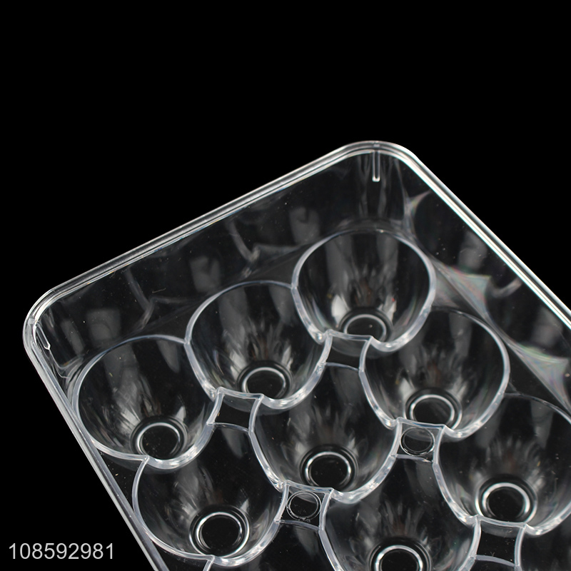 China wholesale transparent egg storage container tray with lid