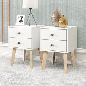 Factory price bedroom furniture nightstand bedside table