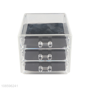 China supplier makeup cosmetic organizer stackable storage box