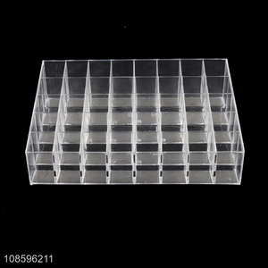 High quality plastic cosmetic display case desk organizer