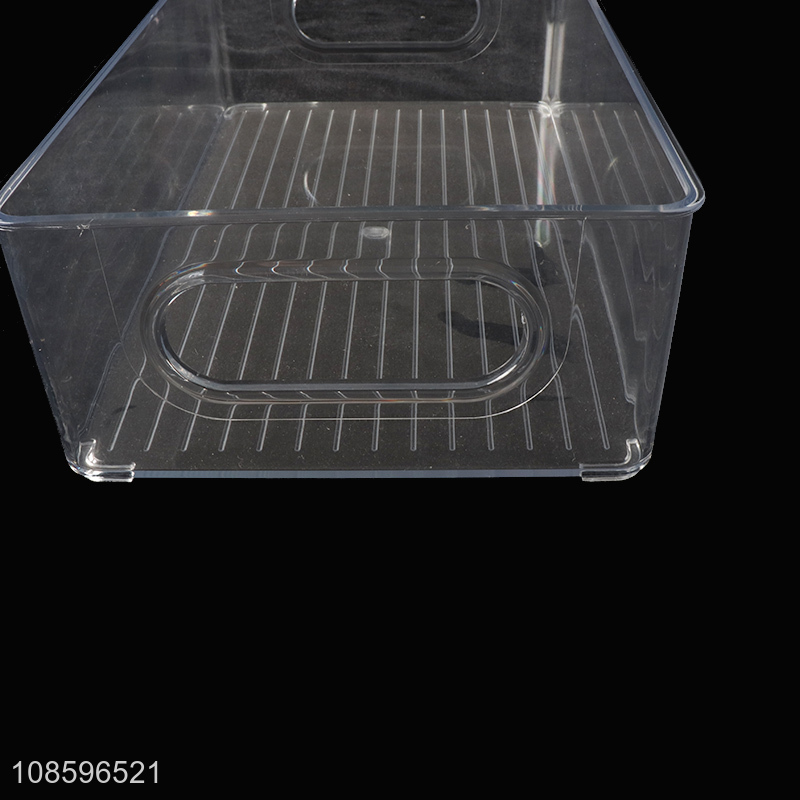 Wholesale plastic refrigerator organizer bin freezer storage box