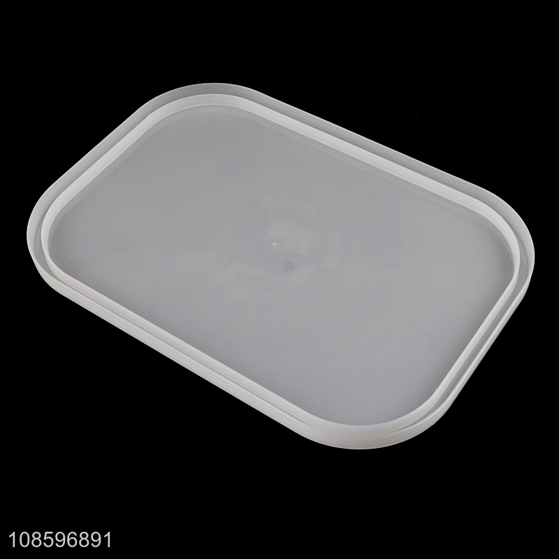 Hot products plastic white simple storage box with lid