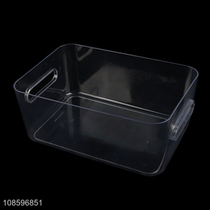 Yiwu factory plastic large capacity food storage box with handle