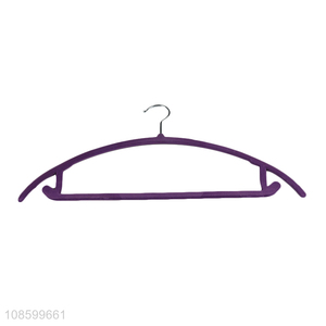 New product flocking coat hanger velvet clothes hanger