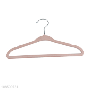 Good quality flocking clothes hanger suit hanger for children