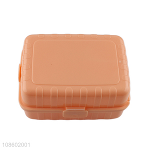 Yiwu market plastic portable school office lunch box with spoon