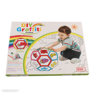 New product DIY graffiti puzzle football toy for kids age 3+