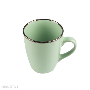 Wholesale glazed ceramic mugs porcelain coffee mugs with handle