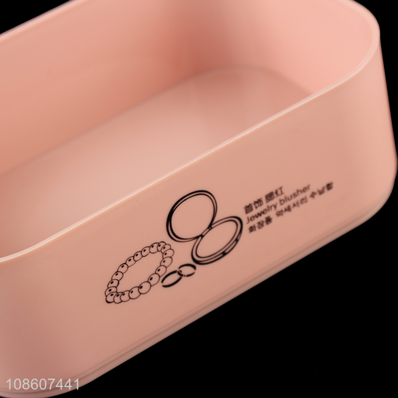 China products plastic desktop jewelry cosmetic storage box