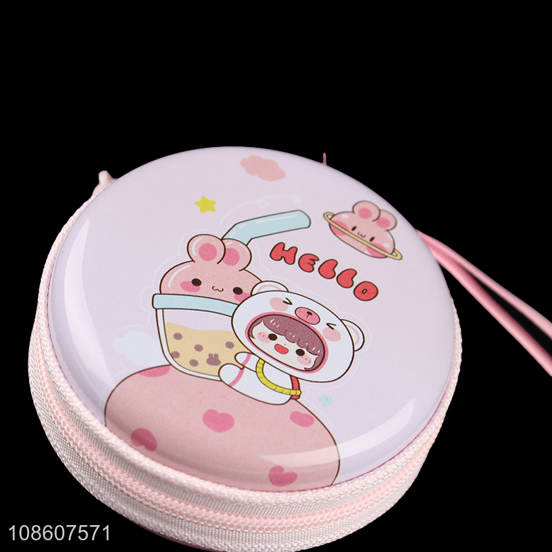 Latest products cartoon mini portable coin purse girls wallet