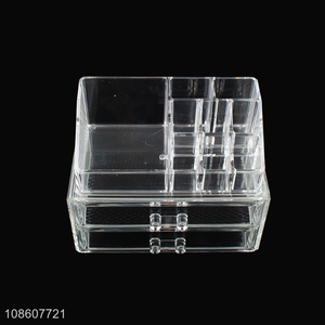 Good price clear acrylic makeup cosmetic organizer with drawers