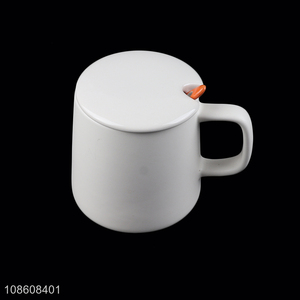 Hot selling sublimation ceramic mugs with lid, handle & spoon