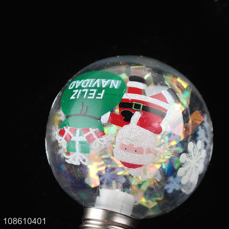 China products round transparent hanging led lights ball for decoration