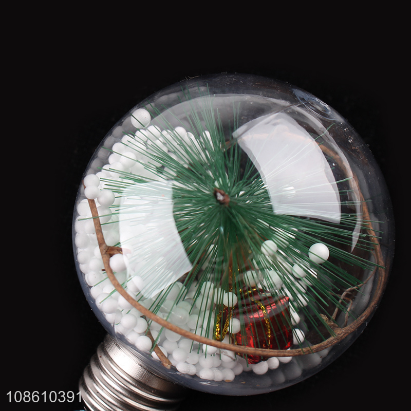 Top products Christmas transparent led light ball for xmas tree decoration