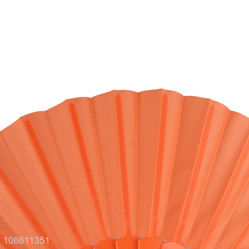 Wholesale solid color folding hand fan Chinese handheld fans