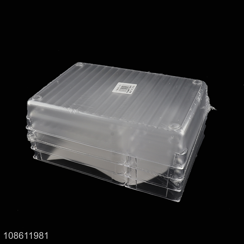 Hot sale clear drawer organizers set plastic versatile storage box set