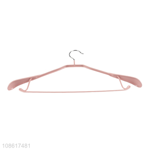 Factory price anti-slip plastic clothes hanger outerwear shirt hanger