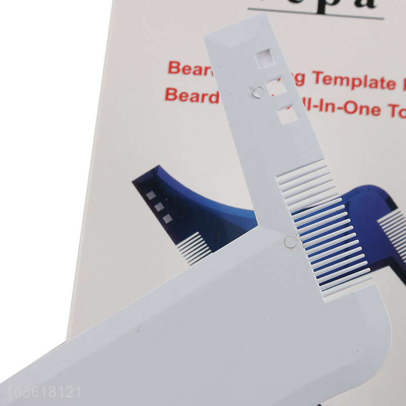 New product men's beard shaping template beard comb all-in-one tool