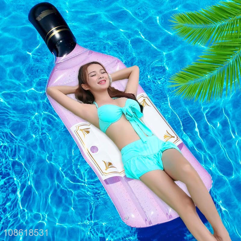 Top selling inflatable water floating row inflatable bottle wholesale
