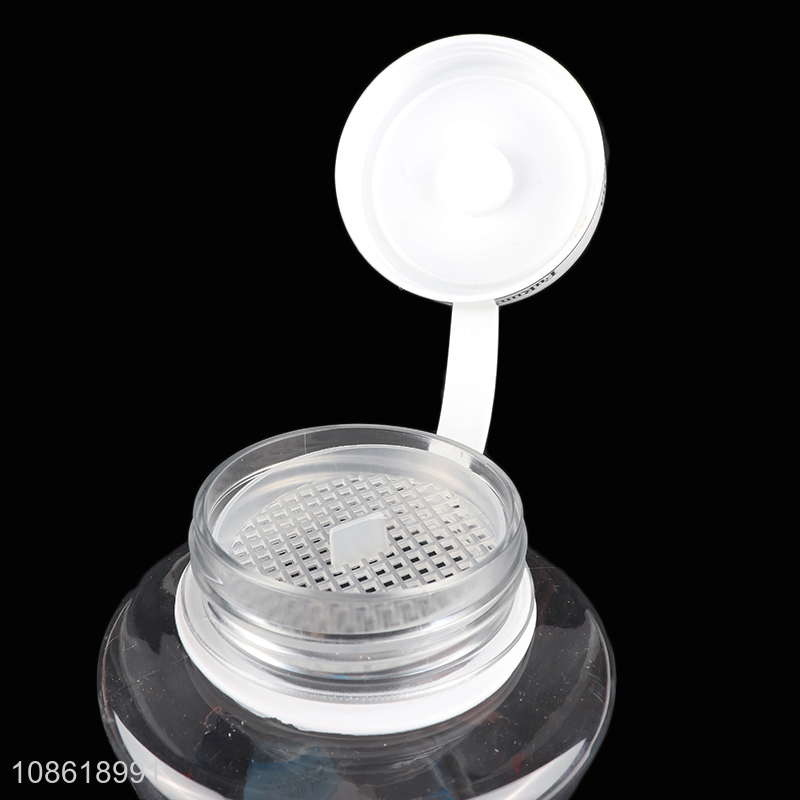 Hot sale transparent 1500ml plastic sports water bottle with tea filter