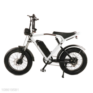 Wholesale 20*4.0 inch fat tire <em>lithium</em> <em>battery</em> shock absorption electric snow bike