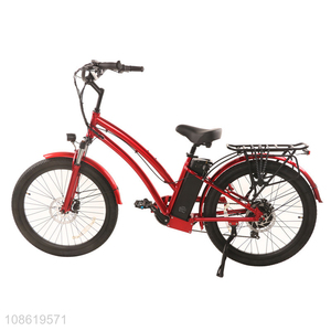 Hot selling 26*2.35 inch tire disc brake <em>lithium</em> <em>battery</em> electric beach bike