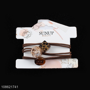 High quality fashionable elastic hair ties for women girls