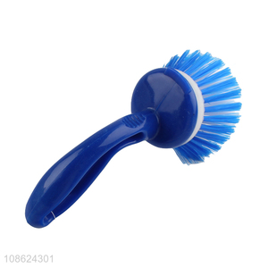 Good quality plastic pot brush dishes washing brush for kitchen