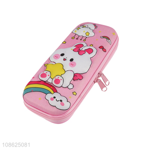 Best selling pink school office stationery box pencil case wholesale
