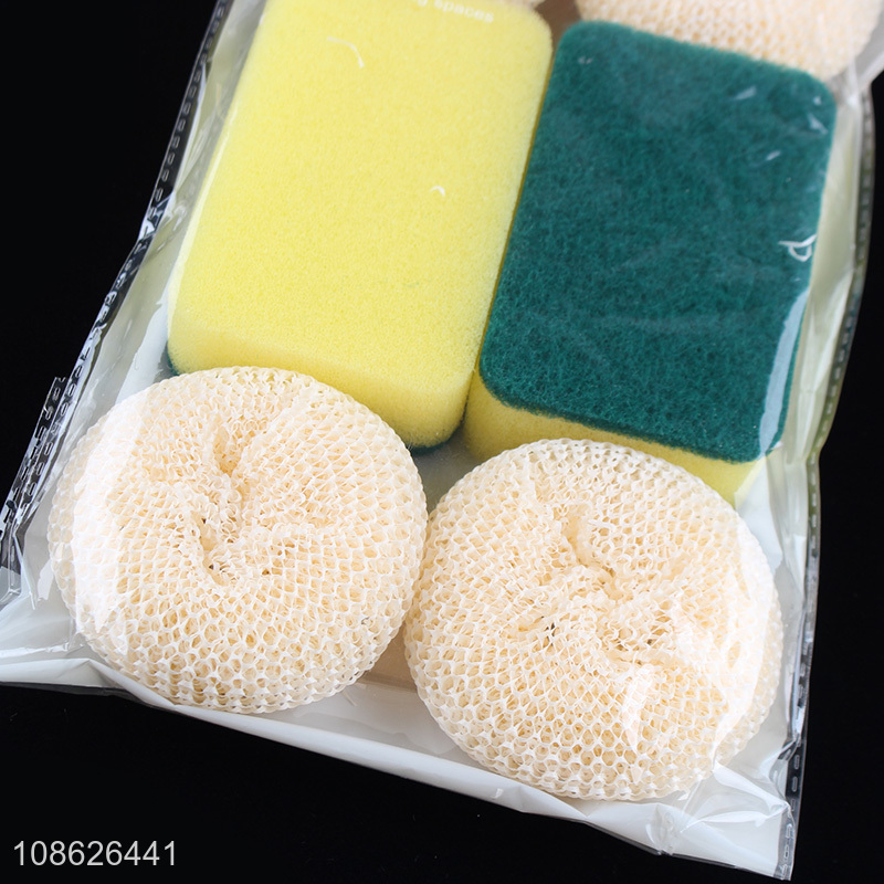 Yiwu market kitchen supplies cleaning sponge cleaning kit