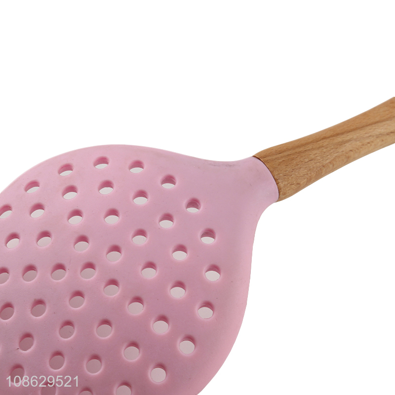 High quality slotted silicone spatula turner kitchen cooking spatula