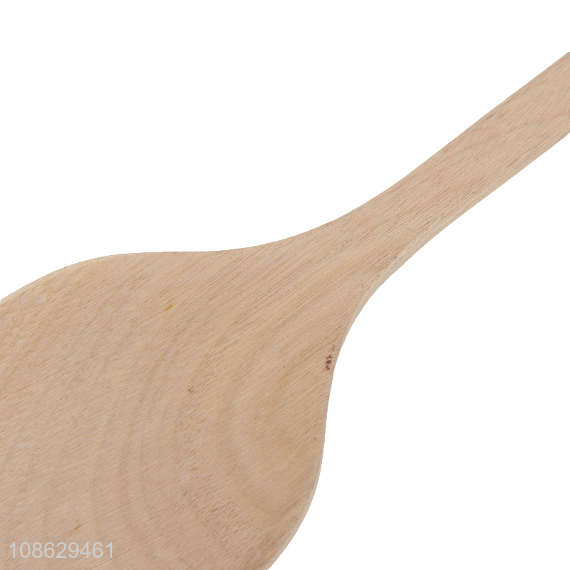 Good price natural wooden spatula turner kitchen spatula for cooking