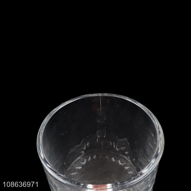Wholesale clear large capacity beer glasses drinking cup with handle