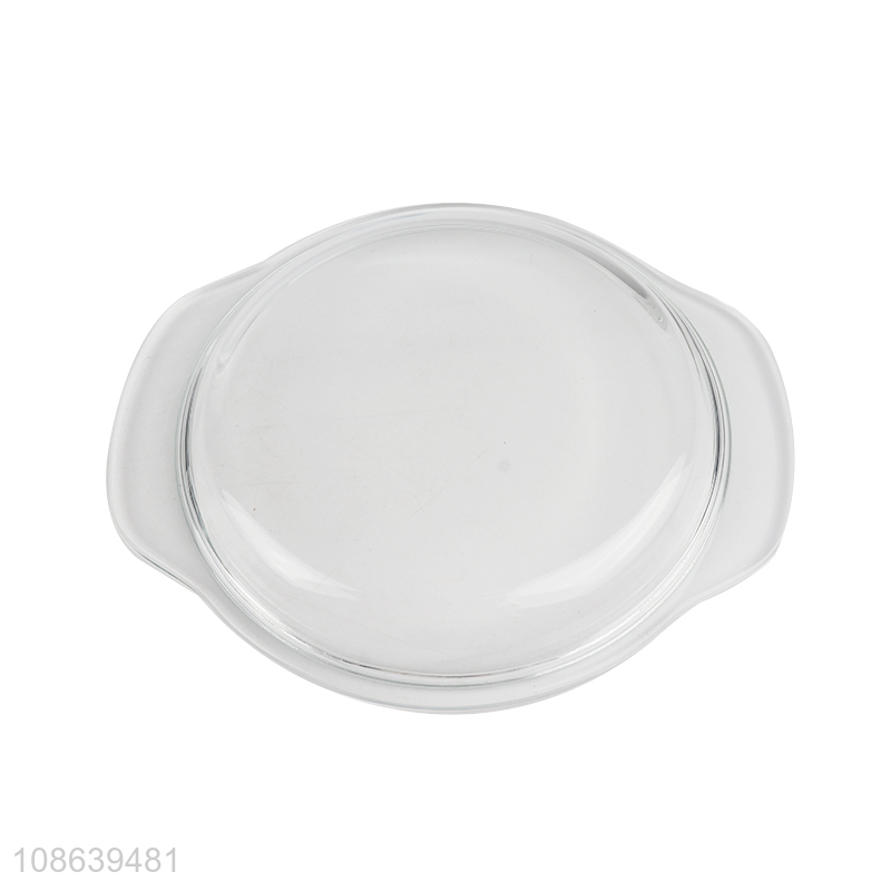 Good selling clear glass heat-resistant bowl with lid