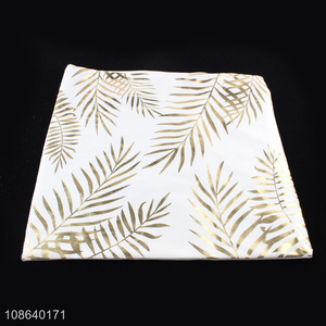 Good quality square hot stamping cushion cover throw pillow case