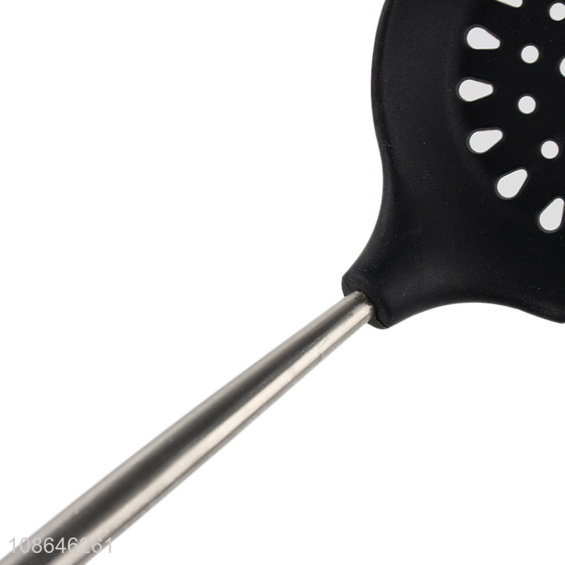 Top quality silicone slotted ladle for kitchen utensils