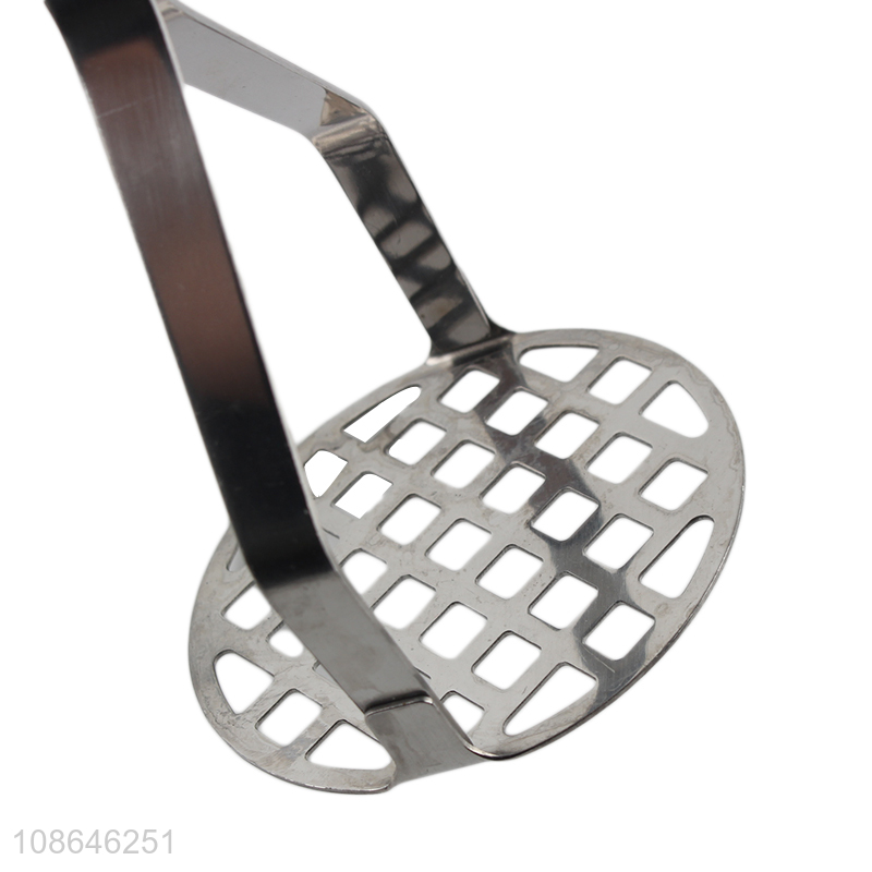 Most popular stainless steel kitchen gadget potato masher presser