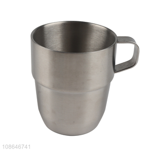 Factory price double-wall stainless steel outdoor camping mug water cup