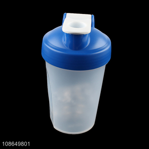 Good selling portable gym plastic water cup shaker bottle