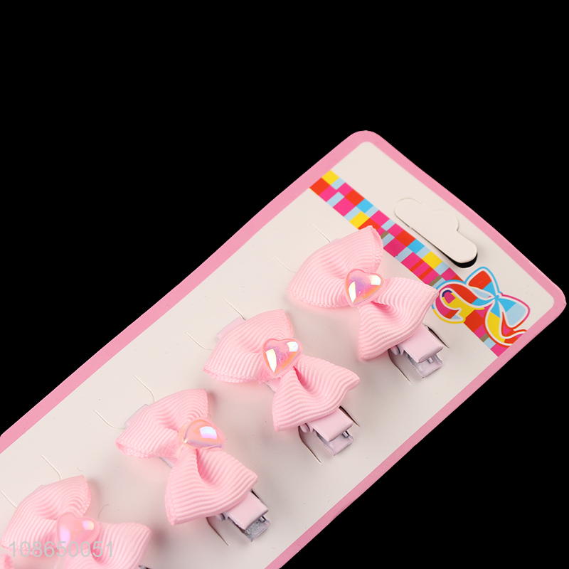 New arrival pink bowknot hairpin mini hairpin for children